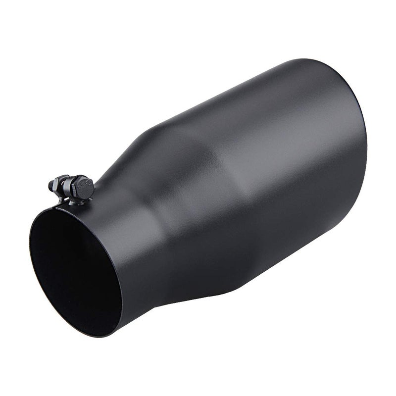 LCGP 4" inlet Diesle Exhaust Tip, 6" outlet, 12" Long Truck Tailtip, Rolled Angel Design, Polished Finished - Image 5